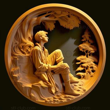 3D model Maxfield Parrish (STL)